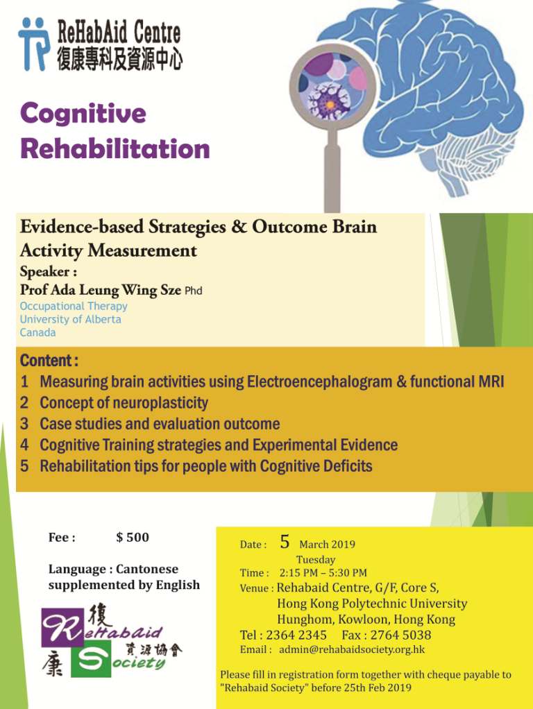  Seminar :  Cognitive Rehabilitation 